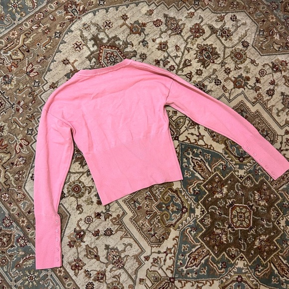 Pink Button-Up Cardigan - Picture 3 of 3